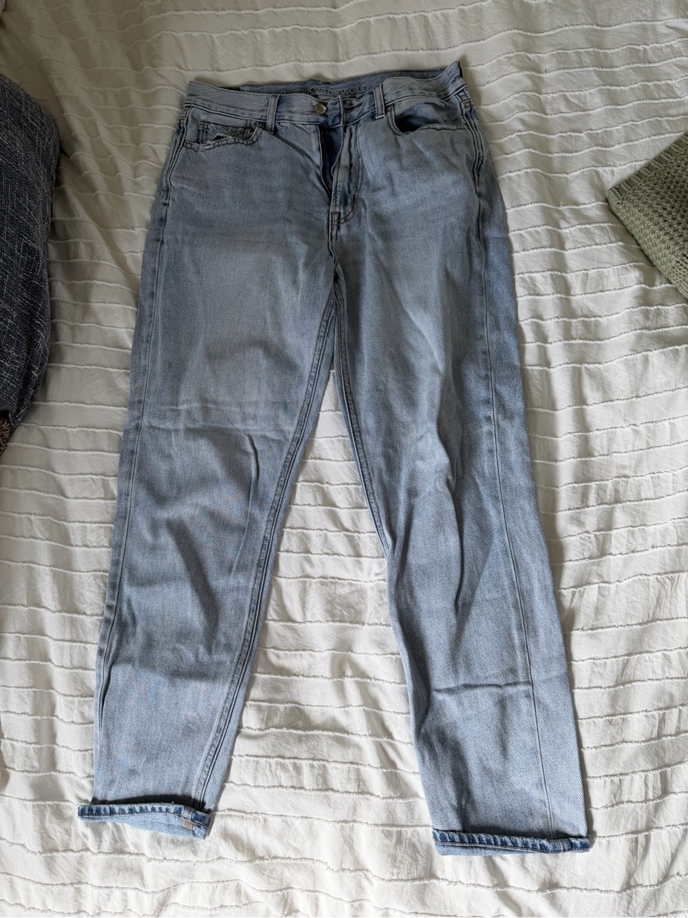 American Eagle Outfitters Light Blue Straight Leg Jeans